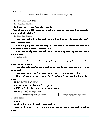 Giáo án Lịch sử và Địa lí 4 (Kết nối tri thức) - Tuần 29