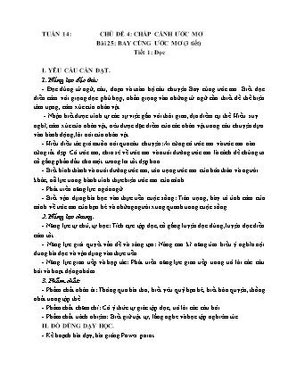 Giáo án Tiếng Việt Lớp 4 (Kết nối tri thức) - Tuần 14
