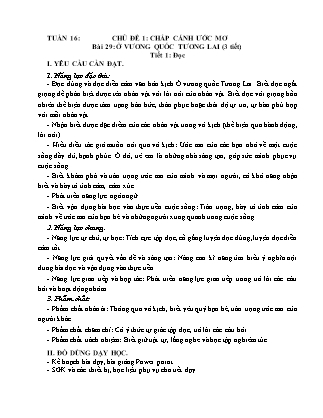 Giáo án Tiếng Việt Lớp 4 (Kết nối tri thức) - Tuần 16