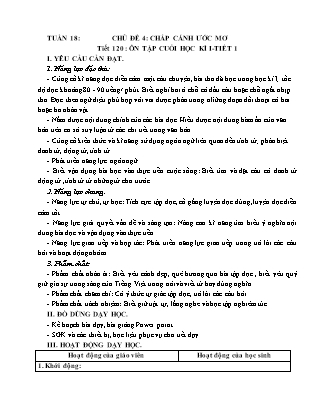 Giáo án Tiếng Việt Lớp 4 (Kết nối tri thức) - Tuần 18