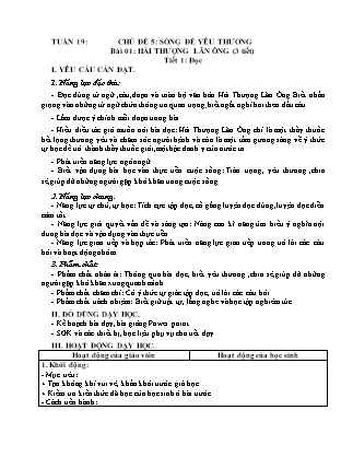 Giáo án Tiếng Việt Lớp 4 (Kết nối tri thức) - Tuần 19