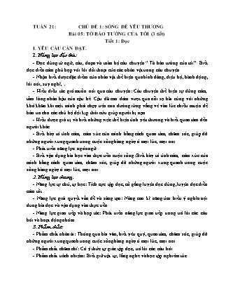 Giáo án Tiếng Việt Lớp 4 (Kết nối tri thức) - Tuần 21