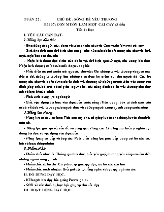 Giáo án Tiếng Việt Lớp 4 (Kết nối tri thức) - Tuần 22