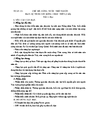 Giáo án Tiếng Việt Lớp 4 (Kết nối tri thức) - Tuần 23