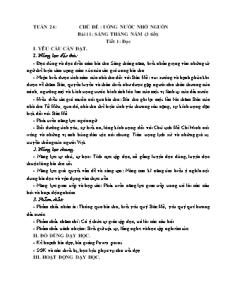 Giáo án Tiếng Việt Lớp 4 (Kết nối tri thức) - Tuần 24