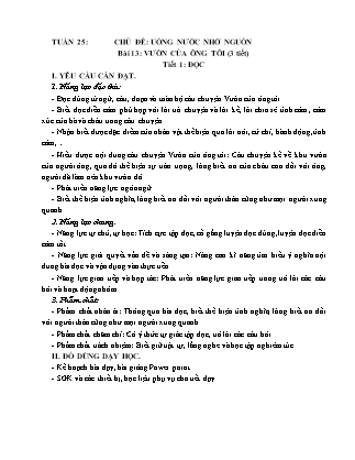 Giáo án Tiếng Việt Lớp 4 (Kết nối tri thức) - Tuần 25