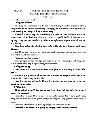 Giáo án Tiếng Việt Lớp 4 (Kết nối tri thức) - Tuần 29
