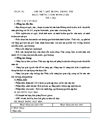 Giáo án Tiếng Việt Lớp 4 (Kết nối tri thức) - Tuần 30