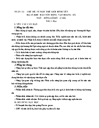 Giáo án Tiếng Việt Lớp 4 (Kết nối tri thức) - Tuần 32