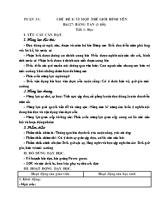 Giáo án Tiếng Việt Lớp 4 (Kết nối tri thức) - Tuần 33