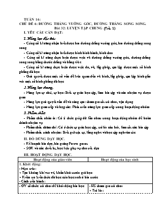 Giáo án Toán Lớp 4 (Kết nối tri thức) - Tuần 16