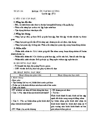 Giáo án Toán Lớp 4 (Kết nối tri thức) - Tuần 18