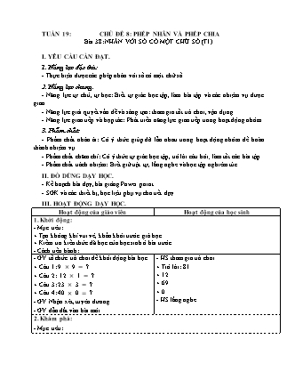 Giáo án Toán Lớp 4 (Kết nối tri thức) - Tuần 19