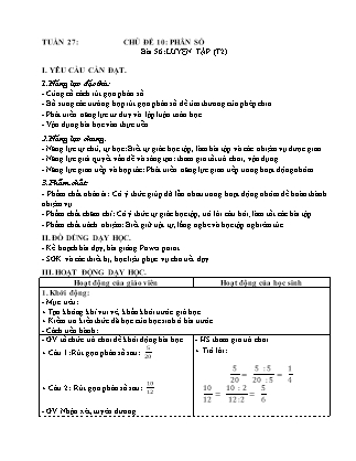 Giáo án Toán Lớp 4 (Kết nối tri thức) - Tuần 27