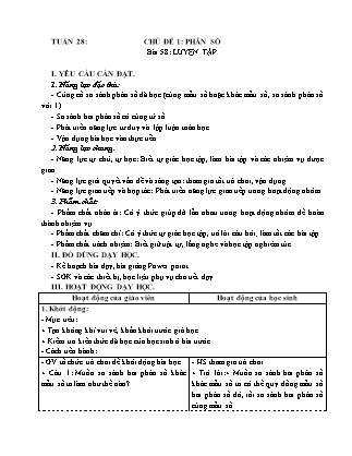 Giáo án Toán Lớp 4 (Kết nối tri thức) - Tuần 28