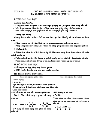 Giáo án Toán Lớp 4 (Kết nối tri thức) - Tuần 29