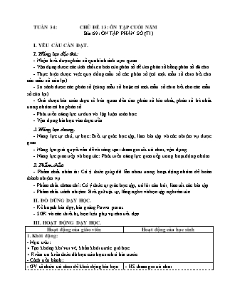Giáo án Toán Lớp 4 (Kết nối tri thức) - Tuần 34