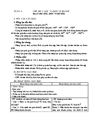 Giáo án Toán Lớp 4 (Kết nối tri thức) - Tuần 4