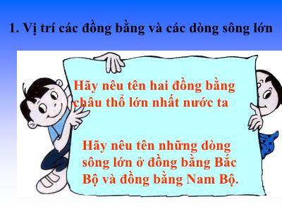 Bài giảng môn Địa Lí 4 - Bài 23: Ôn tập