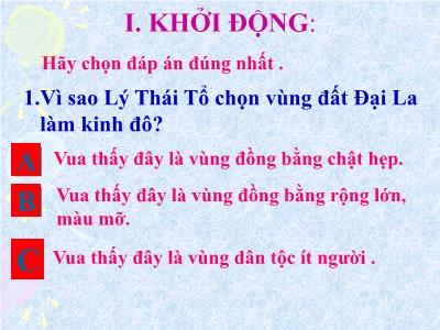Bài giảng môn Lịch Sử và Địa Lí 4 - Bài 10: Chùa thời Lý