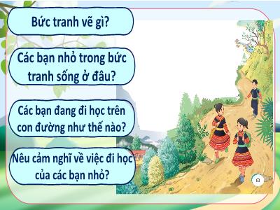 Bài giảng môn Tiếng Việt Lớp 4 - Đọc: Gặt chữ trên non