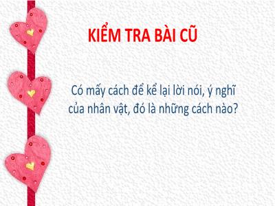 Bài giảng Tập làm văn Lớp 4 - Tuần 3, TLV: Viết thư (GV: Nguyễn Thị Thu)