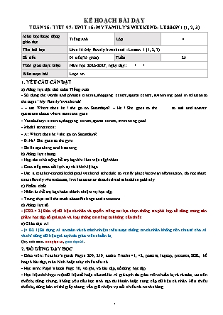 Kế hoạch bài dạy môn Tiếng Anh lớp 4 Global Success - Tuần 25 - Năm học 2026-2027 (Tích hợp Năng lực số và AI)