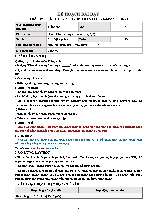 Kế hoạch bài dạy môn Tiếng Anh lớp 4 Global Success - Tuần 29 - Năm học 2026-2027 (Tích hợp Năng lực số và AI)