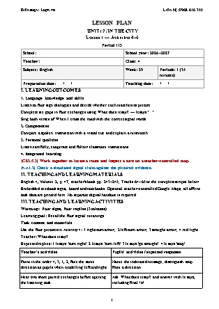 Kế hoạch bài dạy Tiếng Anh Global Success Lớp 4 - Tuần 29 - Năm học 2026-2027 (Tích hợp Năng lực số và AI)