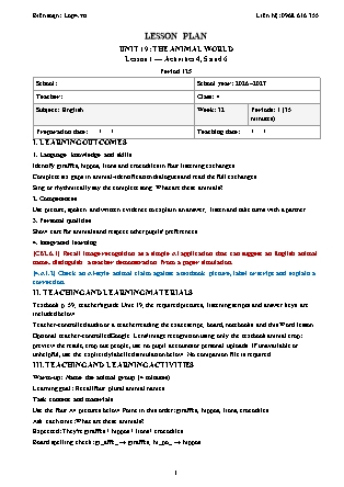 Kế hoạch bài dạy Tiếng Anh Global Success Lớp 4 - Tuần 32 - Năm học 2026-2027 (Tích hợp Năng lực số và AI)