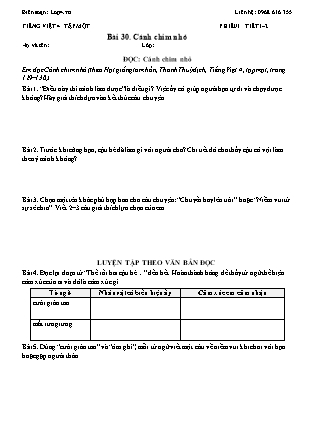 Phiếu Bài tập hằng ngày Tiếng Việt 4 - Bài 30. Cánh chim nhỏ - Kết nối tri thức (Năm học 2026-2027)