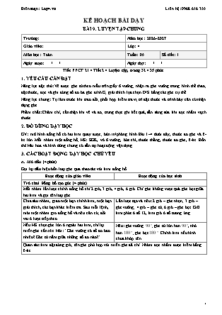 Kế hoạch bài dạy Toán Lớp 4 - Tuần 5 - Năm học 2026-2027 (Tích hợp năng lực số và AI)